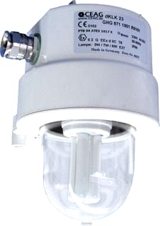 Cooper Crouse-Hinds - Ceag ATEX Explosieveilig armatuur vaste mont. dklk23 v-cgs clear