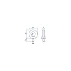 Cooper Crouse-Hinds - Ceag Oogschroef/bout Eyebo M 8 A2/32480000001