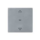 Hager Berker - Q.1/Q.3/Q.7 Bed.element / centr.pl. schakelmat. bedelem 1v knp pyl q alu