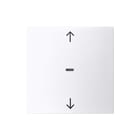 Hager Berker - S.1/B.3/B.7 Bed.element / centr.pl. schakelmat. bedelem 1v knp pyl sb wt