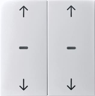 Hager Berker - S.1/B.3/B.7 Bed.element / centr.pl. schakelmat. bedelem 2v knp pyl sb wt