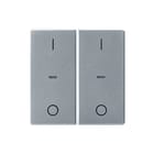 Hager Berker - Q.1/Q.3/Q.7 Bed.element / centr.pl. schakelmat. bedelem 2v knp i/o q alu