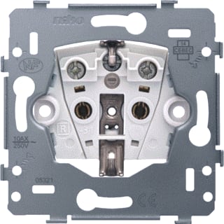 Niko - Basiselement Wandcontactdoos (WCD schakelmat.) Wcd 1V Ra Kv Schrf Basis