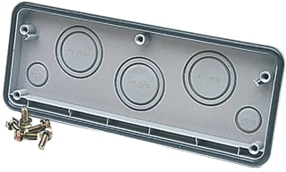 ABB - APO Invoerplaat sparing kast/lessenaar Side 300 9Xm25/20 Ral7035