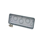 ABB - APO Invoerplaat sparing kast/lessenaar Side 300 9Xm25/20 Ral7035