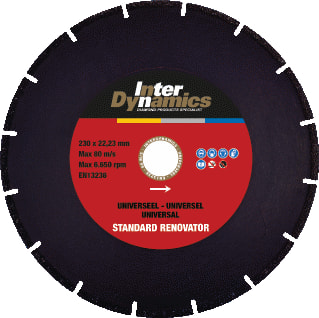 InterDynamics - Slijpschijf Univrs Stndrd Renovtr 230