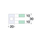 ABB - APO Verbindingselement profielrail Kontaktbl Rail-Rail (10)