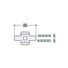 ABB - APO Verbindingselement profielrail Kontaktbl Rail-Kabel (10)