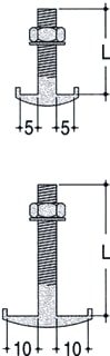 ABB - APO Verbindingselement profielrail Haakbout Cu 10 L=80