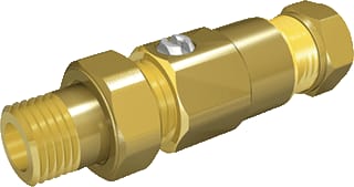 Broen - Ballofix B3824 Radiatorvoetventiel Voetventiel Btxbn 3/8 Ms