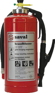 Saval - PG Brandblusser Poederblusser Pg12