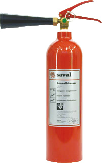 Saval - AK Brandblusser Co2 Blusser 2Kg+Ophngbeug