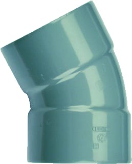 Wavin - Wadal Fitting met 2 aansluitingen Wadl Bocht 30G 125 2Xm L