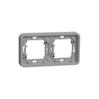 Schneider Electric Merten - Afdekraam schakelmateriaal Mureva Styl 2V Inb Hor Pwit