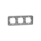 Schneider Electric Merten - Afdekraam schakelmateriaal Mureva Styl 3V Inb Hor Pwit