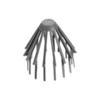 Walraven - BIS 595 Bladvanger dakafvoer Boldrrooster 80-100Mm Pvc
