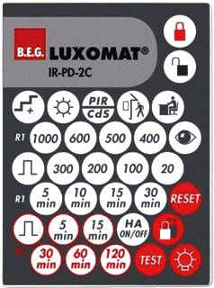 BEG - Luxomat IR-AFST Toebeh./onderdelen bewegingssensor Ir Afstandsbed Pd-2C