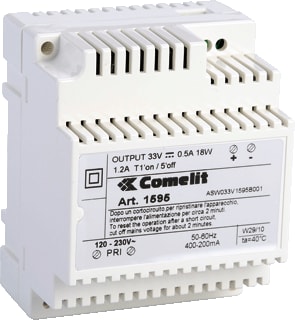 Comelit - Ikall Simplebus Voeding deurcommunicatie Voedingstrafo Deurstat230V