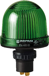 Werma - Mini 206 Continu licht Perm Em 12-48Vac/Dc Gn