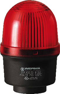 Werma - Mini 209 Continu licht perm rm 12-230vac/dc rd
