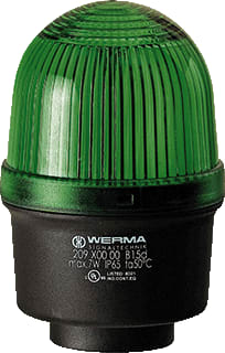 Werma - Mini 209 Continu licht perm rm 12-230vac/dc gn