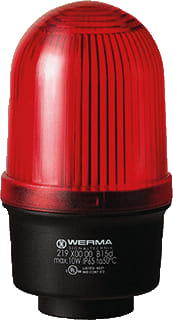 Werma - Mini 219 Continu licht Lamp Rm 12-230Vac/Dc Rd