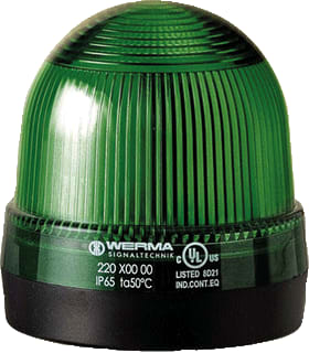 Werma - Mini 220 Continu licht Perm Bm 12-230Vac/Dc Gn