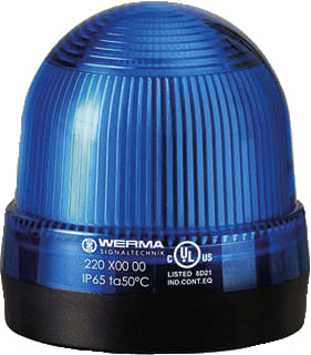 Werma - Mini 220 Continu licht perm bm 12-230vac/dc bl