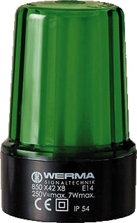 Werma - Continu licht lamp bm 12-240vac/dc gn