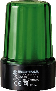 Werma - Continu licht lamp bm 12-240vac/dc gn
