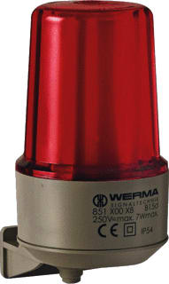 Werma - Continu licht lamp wm 12-240vac/dc rd