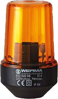 Werma - Continu licht lamp rm 12-240vac/dc ye