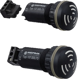 Werma - Installation Buzzers and Sounders 107 Zoemer zoem em puls 115vac/dc zw