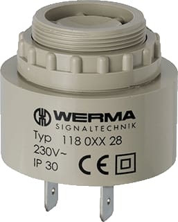 Werma - Installation Buzzers and Sounders 118 Zoemer Em Con 12Vdc Gr