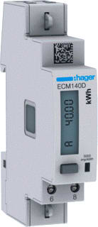 Hager - Elektriciteitsmeter 1F 40A 1-Mod Mbus