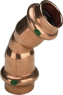 Viega - Profipress 2426 Fitting met 2 aansluitingen Prfi Bocht Koper 45Gr 28Mm