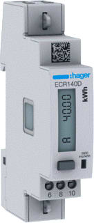 Hager - Elektriciteitsmeter 1F Dir 40A 1-Mod