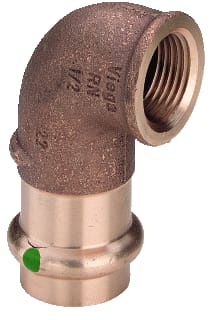 Viega - Sanpress 2214.2 Fitting met 2 aansluitingen Prfi Persknie 12X1/2"Bin