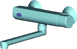 Rada - Tec 500 Wastafelmengkraan (opbouw) Elek.Kr Wnd