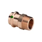 Viega - Sanpress 2211 Fitting met 2 aansluitingen Prfi Puntstuk Brons 35X1 1/4"