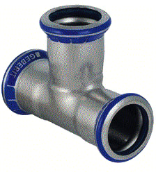 Geberit - Mapress RVS FKM Fitting met 3 aansluitingen fitting 3 50341