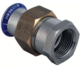 Geberit - Mapress RVS FKM Fitting met 2 aansluitingen fitting 50612