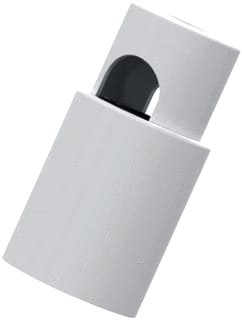Calex - Mech. toebeh. verlichtingsarmatuur cal kabel klem alu wit vp5