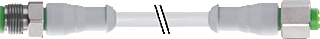 MURR - Connection technology F&B Sensor/actorkabel met connector f&b m12-m12 1,0m