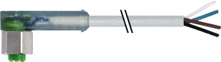 MURR - Connection technology F&B Sensor/actorkabel met connector M12 Fem 90 Led