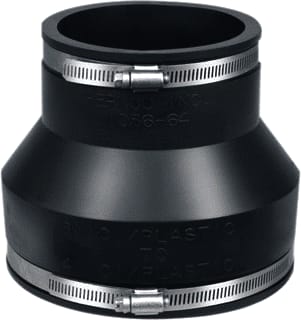 Fernco - Fitting met 2 aansluitingen Kop 75-90/50-63 Mm Grijs