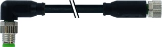MURR - Sensor/actorkabel met connector m8 m 90 m8 f 3x0,25 zw