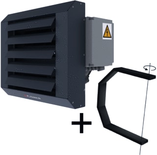 FLOWAIR - System Line LEO EL Elektrische luchtverhitter hangend Drl Luchtverwarm S Gbs