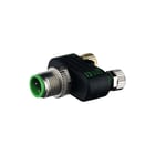 MURR - Sensor/actor verloopconnector T Adapt M12 Male M8 Fem