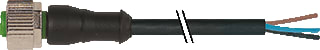 MURR - Sensor/actorkabel met connector M12 Pur-Jb 5X0,34 10M